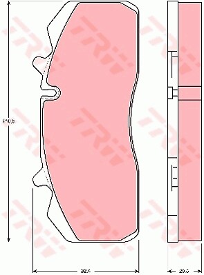 Trw gdb5083 bremsbelagsatz - gdb5083,