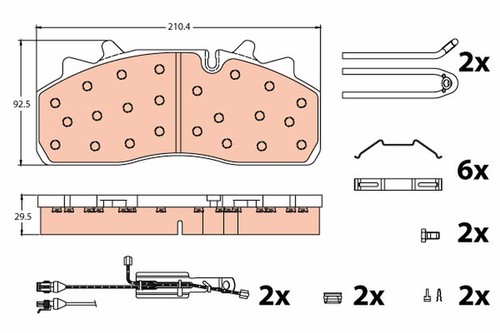 Trw gdb5095 brake pad - trw,