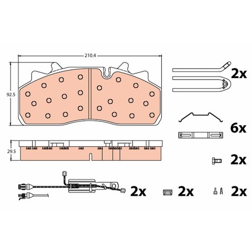 Trw gdb5095 bremsbelagsatz - 1x,