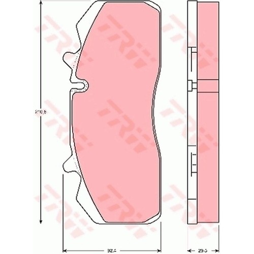 Trw gdb5083 bremsbelagsatz - trw,